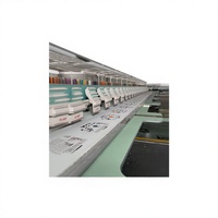 Machine à broder industrielle à 15 têtes, 9 aiguilles, équipement de broderie automatique à plat pour usine de vêtements