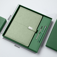 Ensemble cadeau de papeterie avec carnet à couverture rigide en cuir PU personnalisable, stylo et bouteille, logo personnalisé, carnets de luxe, ensemble cadeau de carnet