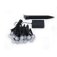 Lampes solaires à piquet LED RGB étanches en forme de globe de cristal pour extérieur, jardin, pelouse, allée, décoration paysagère