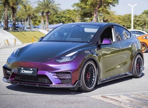 Kit de cuerpo de carbono de alta calidad CMST para Tesla <span class=keywords><strong>Model</strong></span> Y incluye parachoques delantero difusor trasero faldones laterales alerón-ajuste perfectamente nuevo - Product Image 4