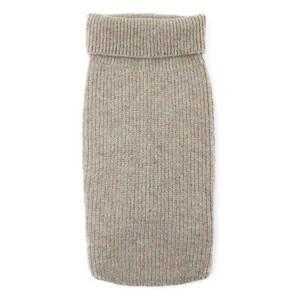 ملابس محبوكة للحيوانات الأليفة، سترة برقبة عالية للكلاب والقطط، تصميم منقط بألوان هادئة، ناعمة ومريحة للارتداء اليومي للحيوانات الأليفة الصغيرة والمتوسطة، مناسبة للنزهات الحضرية - Product Image 4