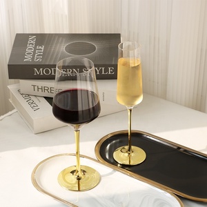 Cristal Dorado <span class=keywords><strong>Chandon</strong></span> al por Mayor para Copas <span class=keywords><strong>de</strong></span> Champán, Elegantes Copas <span class=keywords><strong>de</strong></span> Vino, Cristalería para una Experiencia <span class=keywords><strong>de</strong></span> Degustación Premium - Product Image 2