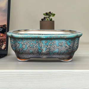 Macetas de Cerámica Modernas con Forma Floral, Ecológicas, Esmaltadas, para Bonsái, Plantas de <span class=keywords><strong>Interior</strong></span>, Macetas de Lujo - Product Image 1