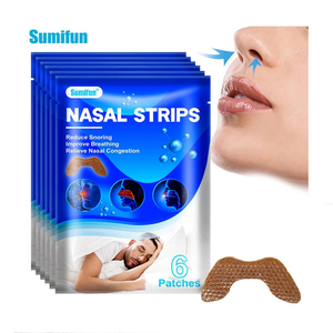 Tiras de hierbas para la nariz, cuidado de la rinitis, sinusitis, Parche de congestión nasal, dejar de roncar, refrescar la respiración, yeso suave - Product Image 1