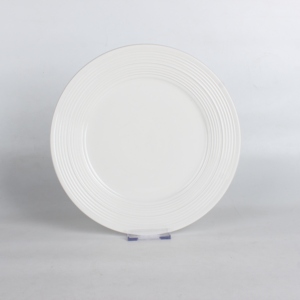 Tùy chỉnh 16/20pcs cổ điển dập nổi Coupe gốm bộ đồ ăn đặt men sứ tấm bộ sưu tập bữa ăn tối - Product Image 2