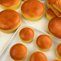Balle anti-stress personnalisée en forme de crêpe moelleuse, avec logo imprimé, cadeau promotionnel en PU pour restaurants, bureaux matinaux et thérapie manuelle
