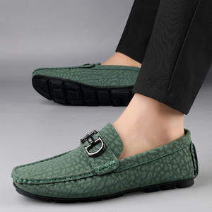 Mocasines Cómodos de Corte Bajo a la Moda, Zapatos de Cuero Suave de Marca para Negocios, Zapatos Planos de Calidad para Caminar y Conducir para Hombre - Product Image 3