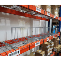 Rayonnages de palettes en acier galvanisé, séparateurs de rayonnages de stockage en treillis métallique à vendre