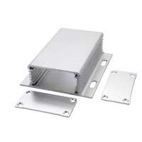 Caja de Aluminio para Montaje en Pared 71*25, Aleación de Aluminio Al 6063, Extrusión, Anodizado Negro, IP65, Certificación ROHS, Caja Electrónica para Exteriores