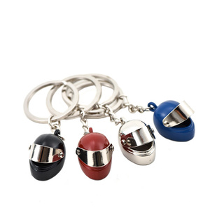 <span class=keywords><strong>Llavero</strong></span> Creativo de Metal con Forma de Casco de Seguridad para Motocicleta, Personalizable, Ideal para Promociones y como Colgante para Bolsos - Product Image 1