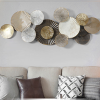 Décoration murale en fer de luxe de grande taille 149x62 cm, art créatif pour le salon, décoration de la maison, artisanat, cadeau d'anniversaire, livraison à domicile DDP