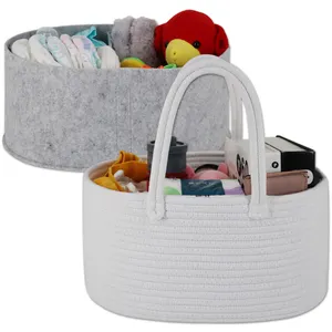 Foldable and easy carrying diaper divider bags New arrival design Baby diaper caddy organizer Hot sale baby diaper tote bag