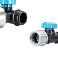 Vanne de régulation de pression d'eau réglable de 3/4 pouce avec manomètre pour système d'irrigation de jardin