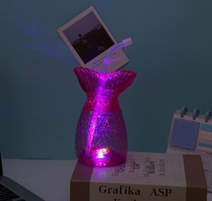 ขวดน้ำเย็นขนาด 500 มล. สำหรับเด็กผู้หญิง ลายเงือกมีไฟ LED พร้อมหลอด - Product Image 3