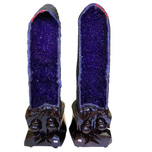 Natural Amethyst <strong>Geode</strong> <strong>Crystals</strong> Healing Amatiste Stones Large Quartz <strong>Cluster</strong> for Sale - Product Image 1