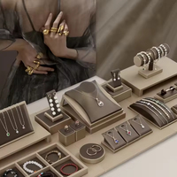 Présentoir de bijoux de table pour montres, colliers, bagues et boucles d'oreilles, accessoires de présentation pour boîtes à bijoux