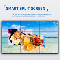 46 49 55 pulgadas HD video wall 2x2 Pantalla de pared de video bisel estrecho LCD publicidad Pantalla de empalme pared de video