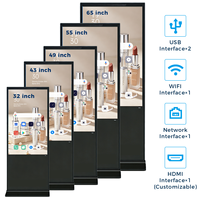 Pantalla Táctil LCD de 32 y 55 Pulgadas, Señalización Digital, Gestión CMS, Pantalla Publicitaria 24/7, Android Windows, Precio de Fábrica ODM OEM