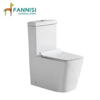 Toilettes européennes élégantes en céramique une pièce, toilettes de salle de bains à double chasse d'eau, meilleures ventes en russie #8869