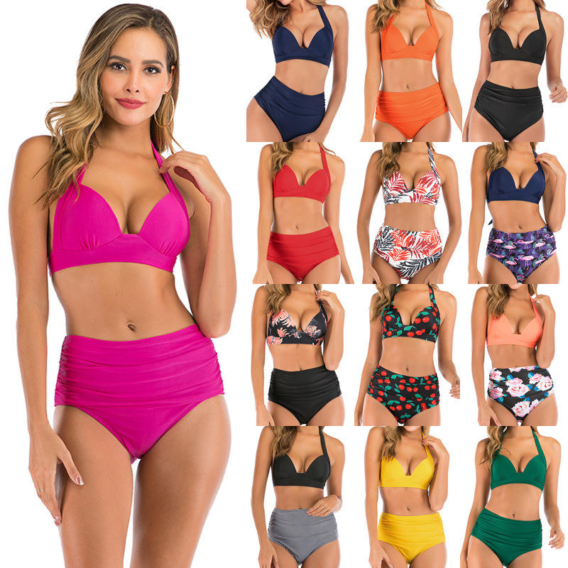 High Waist Leopard Print Bikini Set For Women Odm