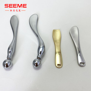 Espátula plateada para cosméticos, cuchara para maquillaje, cuchara de Metal de acero <span class=keywords><strong>inoxidable</strong></span>, espátula Cosmética/crema/mascarilla - Product Image 3