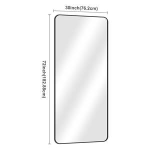 Miroir de salle de bain mural auto-adhésif Vente à chaud Option sans poinçonnage Parfait pour les besoins de lavabo et de maquillage - Product Image 5