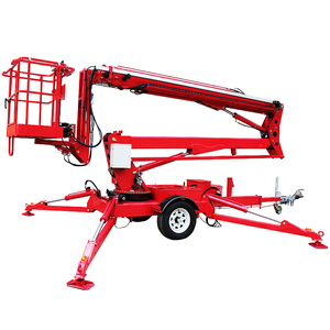 10m đến 24M thủy lực trên không làm việc manlifter nền tảng làm việc towable Telescopic Boom nâng Cherry picker - Product Image 6