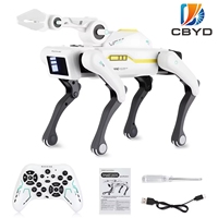 Robot chien éducatif intelligent CBYD avec programmation IA, écran OLED, Android 14 OS, Wi-Fi, contrôle à distance par application, 4 Go de RAM, garantie 1 an