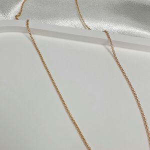 Venta al por mayor precio barato 16 + 2 pulgadas chapado en oro latón cobre collar todo en uno cadena collar joyería Cable enlace cadena O cadena - Product Image 2