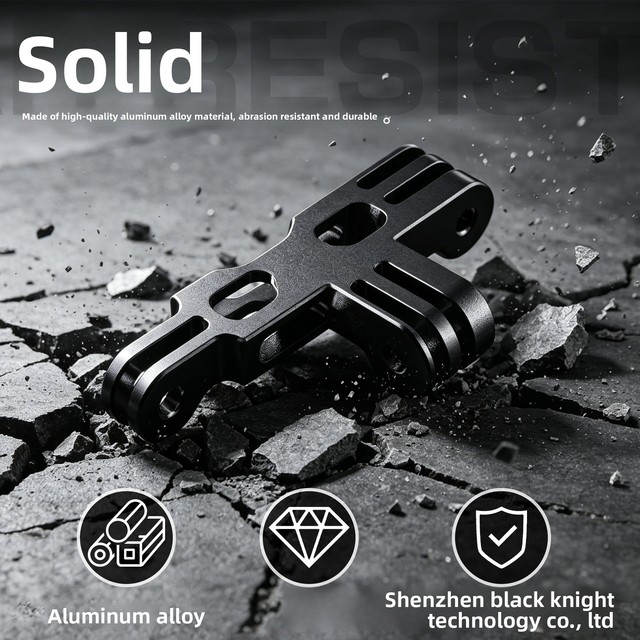 Custom Logo/Packaging Available:Aluminum Dual Camera Mount Adapter for GoPro Hero 13 Insta360 DJI Action 5 4 Vertical Horizontal