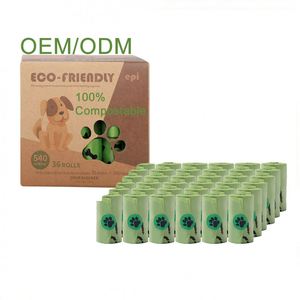 Custom Logo 100% Eco Friendly Biodegradable <b>Compostable</b> Household for Pet Dog Poop Waste <b>Bag</b> - Product Image 1