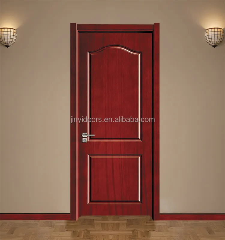 2022 JINY China supplier wholesale MDF skin room door with PVC veneer