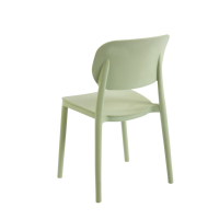 Chaise de salle à manger moderne de luxe en plastique, empilable, sans accoudoirs, pour la maison, l'appartement ou la restauration en extérieur