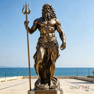 Estatua <span class=keywords><strong>de</strong></span> <span class=keywords><strong>Zeus</strong></span> Antigua Hecha a Mano y Personalizada, Escultura <span class=keywords><strong>de</strong></span> Poseidón, Estatua <span class=keywords><strong>de</strong></span> la Mitología Griega, Estatua Clásica del Dios Poseidón - Product Image 1