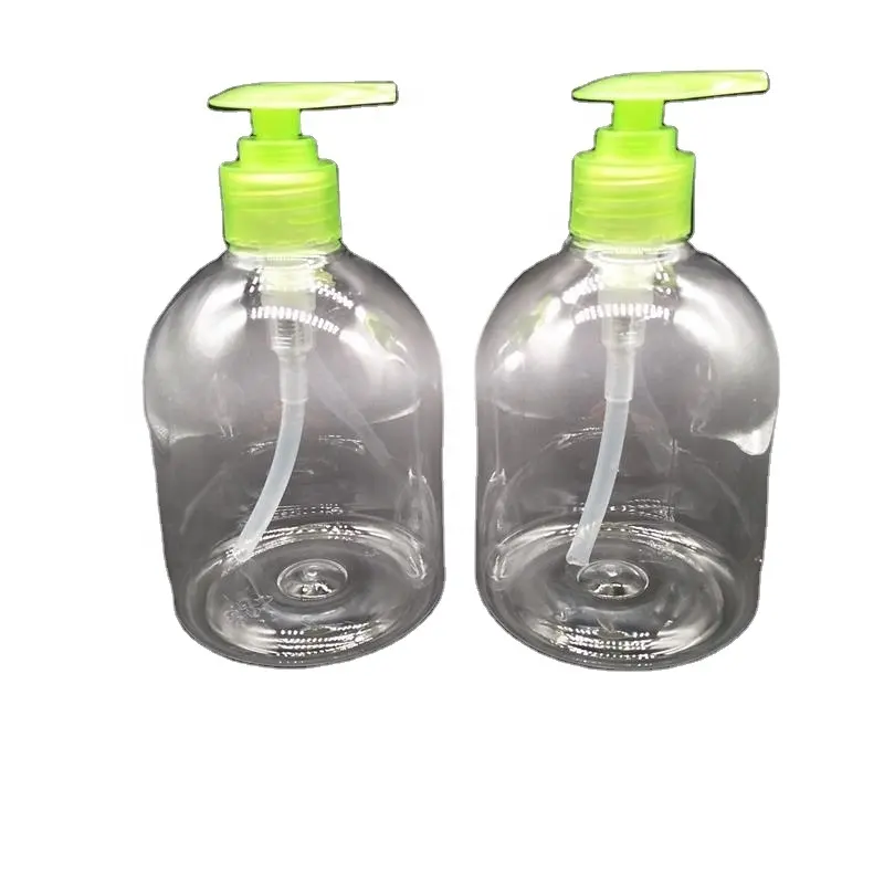 Hot Selling 500ml transparent pet cosmetic recycling bottle