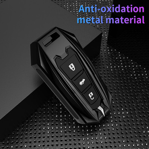 Ốp Chìa Khóa Bạc Kim Loại Thời Trang Bao Gồm Tất Cả Móc Khóa Vỏ Kim Loại Hợp Kim Kẽm Nút <span class=keywords><strong>Silicon</strong></span> Mềm Changan CS75 - Product Image 5