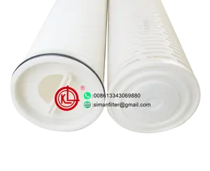 Water filtration 20" 1 micron large flow water Filter element pleated filter for liquids