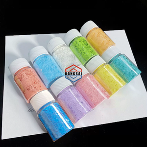 Macaron Pastel Shimmer Glitter <b>Sequins</b> Bulk Mixed Hexagon Sparkle Chips Safe <b>Material</b> For DIY Slime Resin Nail & Festival Decor - Product Image 2