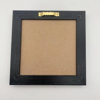 Nouveau design 15x15cm tableau de lettres en feutre de petite taille avec cadre noir pour la décoration intérieure