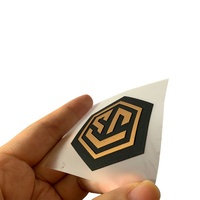 Autocollant réfléchissant imprimé avec logo, en silicone écologique 3D pour vêtements
