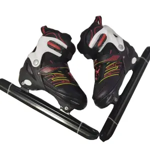 Personalizado impativa resistência confortável alta velocidade lâmina gelo patinação sapatos velocidade gelo patins sapatos para crianças