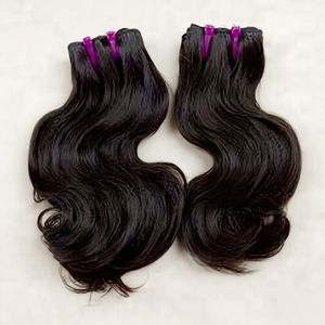 Extensions de cheveux humains Remy ondulés de luxe, ondulations naturelles lisses pour femmes, volume et longueur capillaires, et coiffage professionnel en salon - Product Image 1