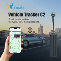 Traceur GPS 4G C2 à longue autonomie avec géolocalisation et rappel de survitesse, idéal pour la location de voitures et la protection antivol