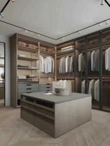 2025 nouveau luxe en bois garde-robe placard vestiaire personnalisable Chine fabrication usine en gros - Product Image 6