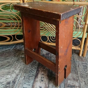 <span class=keywords><strong>Tabouret</strong></span>/siège de cuisine en bois de pin Antique, ferme en pin Antique, église originale - Product Image 2