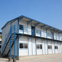 Maison préfabriquée en conteneur de 20 pieds ou 40 pieds, modulaire, détachable, pour l'hébergement des travailleurs, camp de travail, assemblage rapide