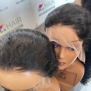 Pelucas de Encaje Frontal Completo Rizado Birmano al por Mayor, Listas para Enviar, Pelucas de Encaje HD Transparente Disponibles, 100% Cabello Humano Listo para Usar - Product Image 2