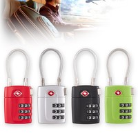 Serrure de bagage de voyage en alliage de zinc, cadenas de sécurité pour bagages, serrure à combinaison approuvée par la TSA pour l'école, la salle de sport