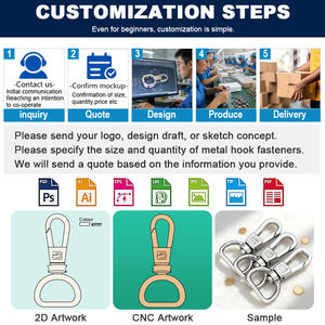 Ganchos de Clip de Latón Macizo con Perno Giratorio y Anilla, de Extremo Simple, para Llavero, <span class=keywords><strong>Collar</strong></span> de Perro, Correa de Mascota, Asta de Bandera, Lisos - Product Image 5