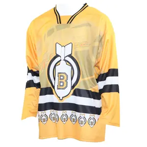 Một Cái MOQ Đội Đặt Hàng Tùy Chỉnh Đầy Đủ Thăng Hoa Giá Rẻ Nhanh Chóng Khô Ice Hockey Jersey Bán Buôn